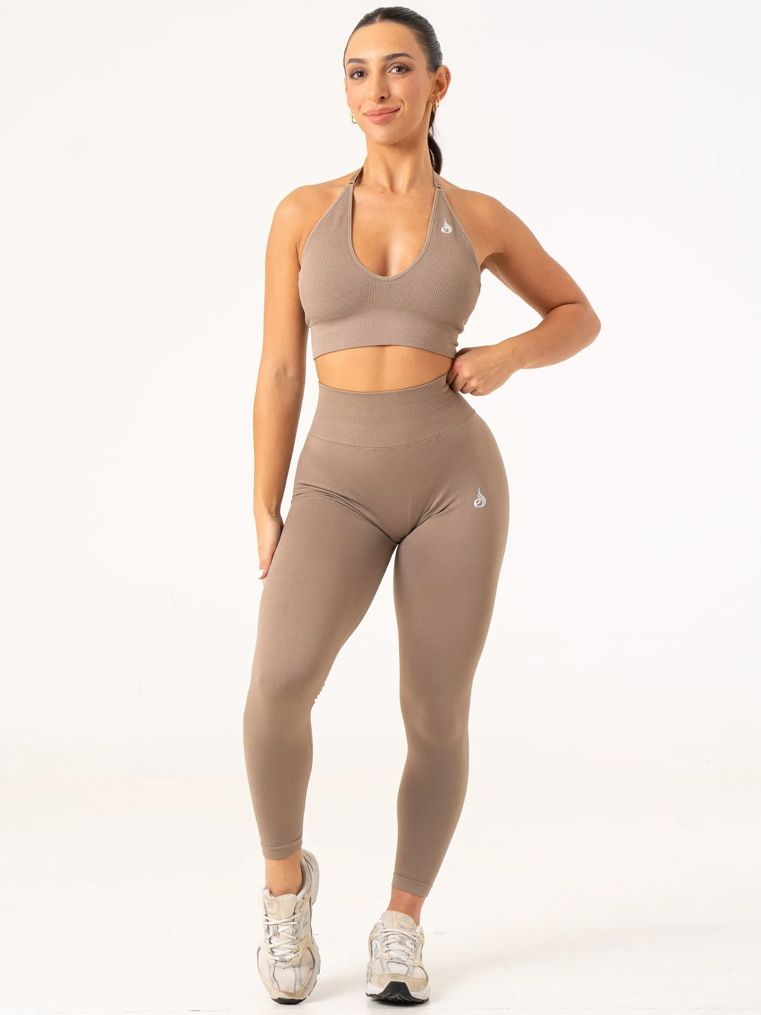 Lift BBL Scrunch Seamless Leggings - Taupe sold by Ryderwear product image thumbnail 4