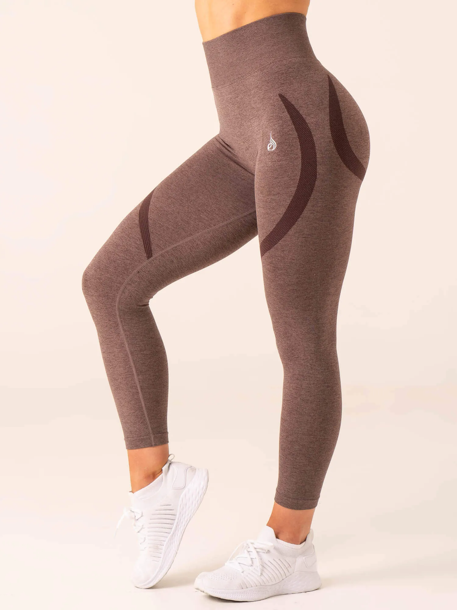 Sculpt Seamless Leggings - Chocolate Marl sold by Ryderwear product image thumbnail 2