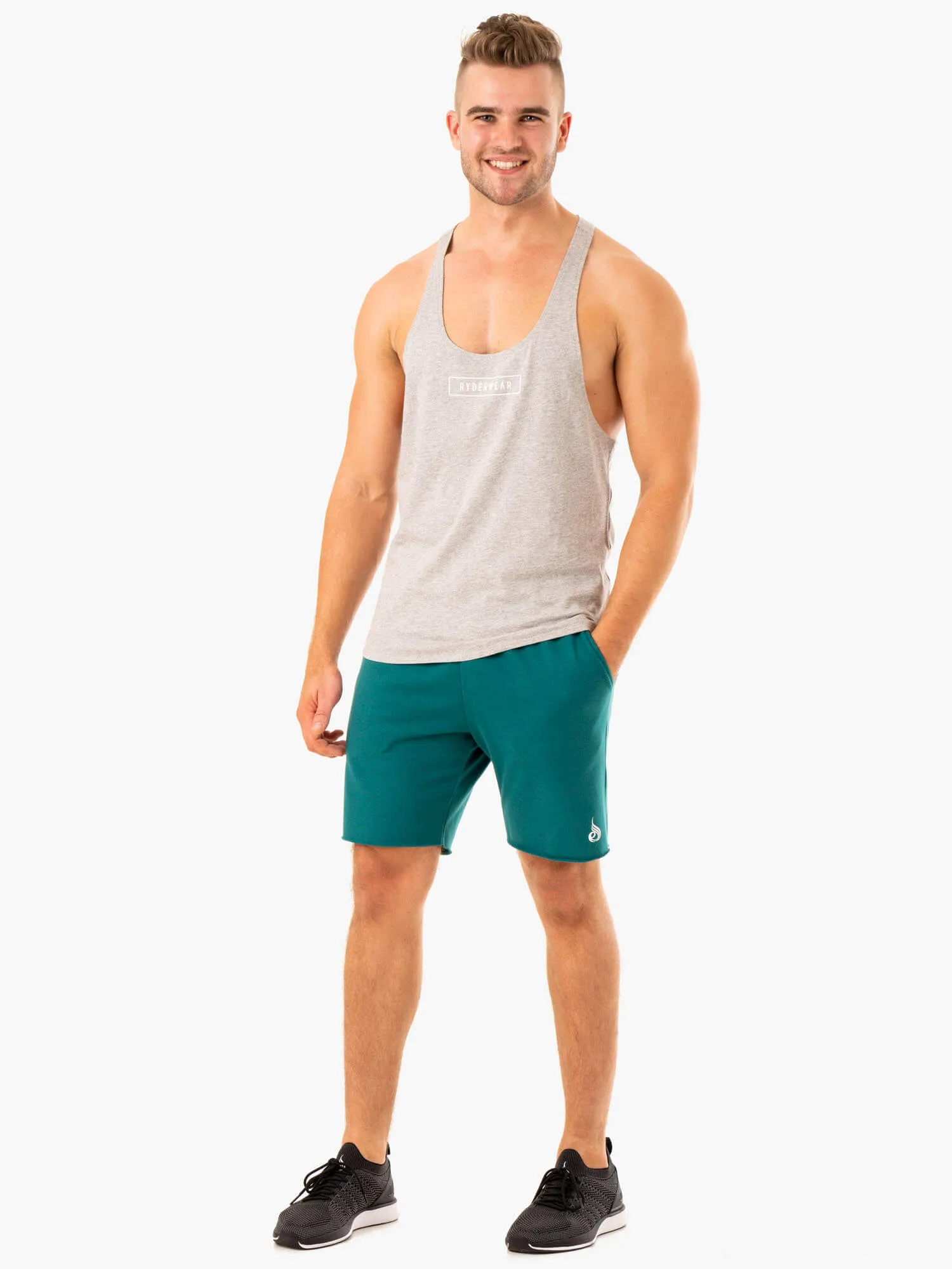 Recharge Track Gym Short - Teal sold by Ryderwear product image thumbnail 4