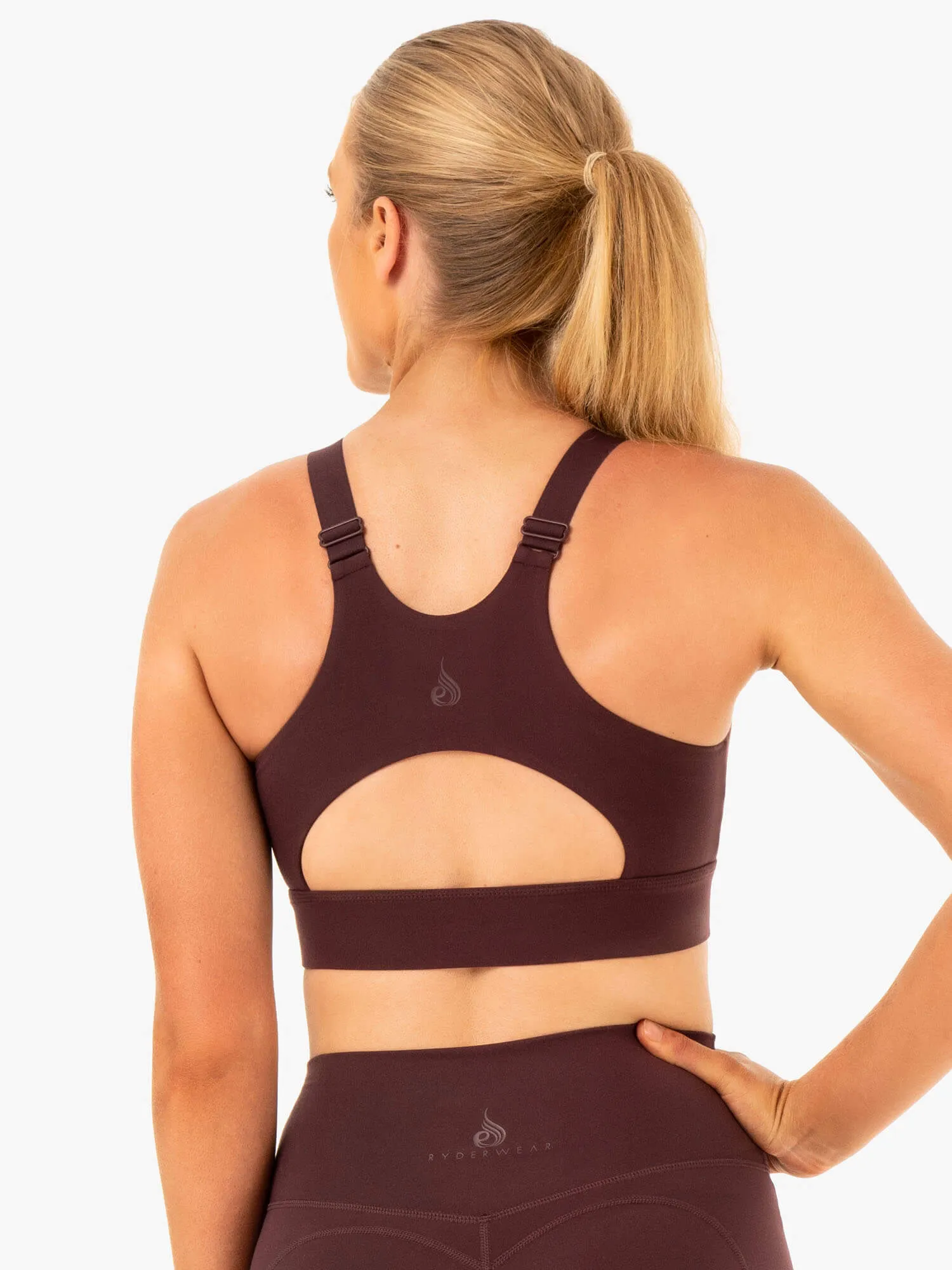 Reset High Impact Sports Bra - Chocolate sold by Ryderwear product image thumbnail 2