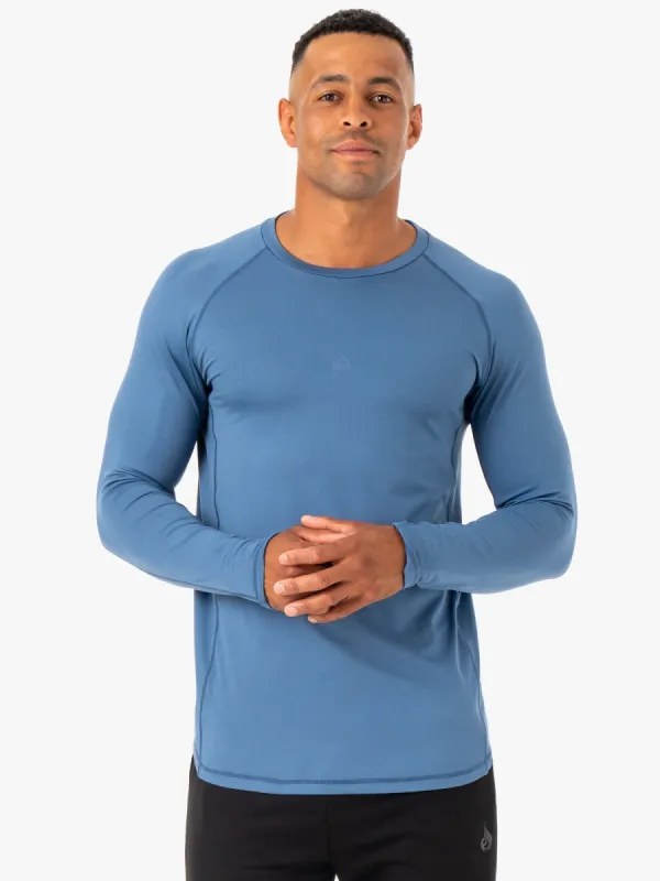 Enhance Long Sleeve Training Top - Blue sold by Ryderwear