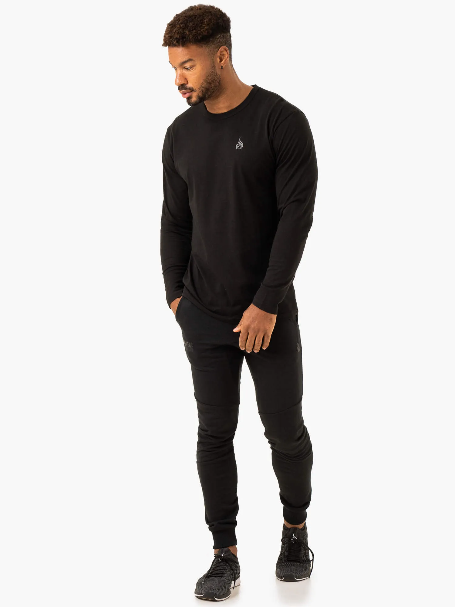 Lift Long Sleeve T-Shirt - Black sold by Ryderwear product image thumbnail 4