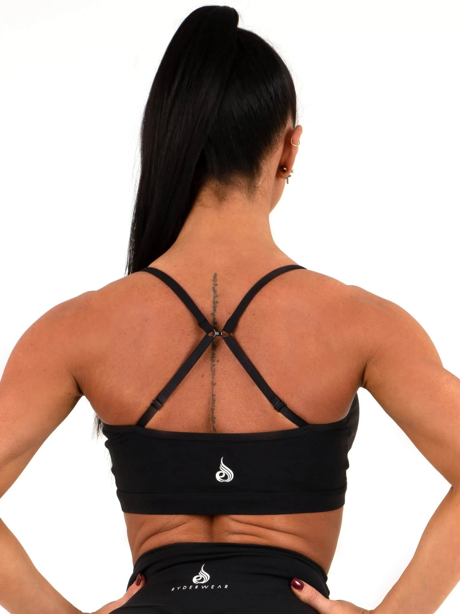 Staples Sports Bra - Black sold by Ryderwear product image thumbnail 2