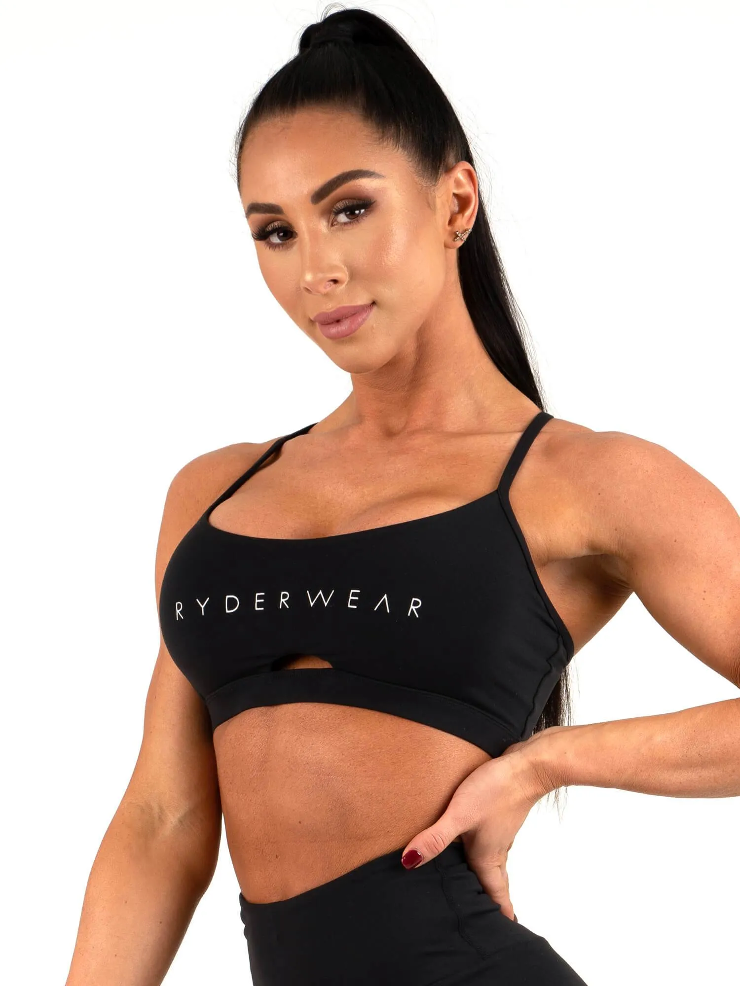 Staples Sports Bra - Black sold by Ryderwear product image thumbnail 4