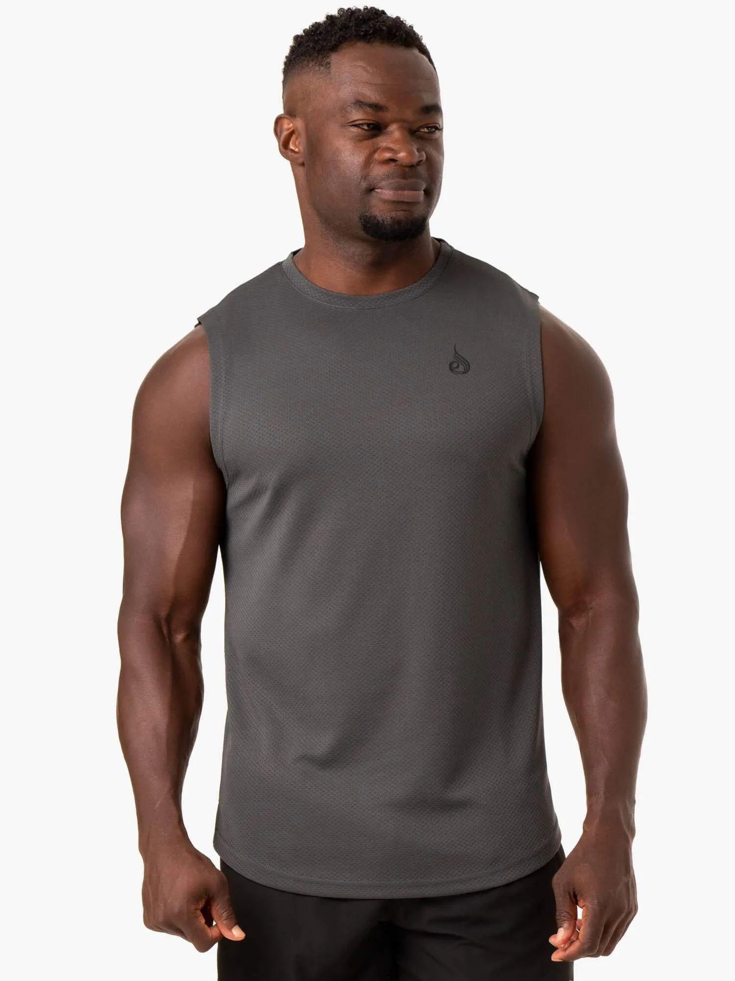 Reflex Mesh Baller Tank - Charcoal sold by Ryderwear product image thumbnail 3