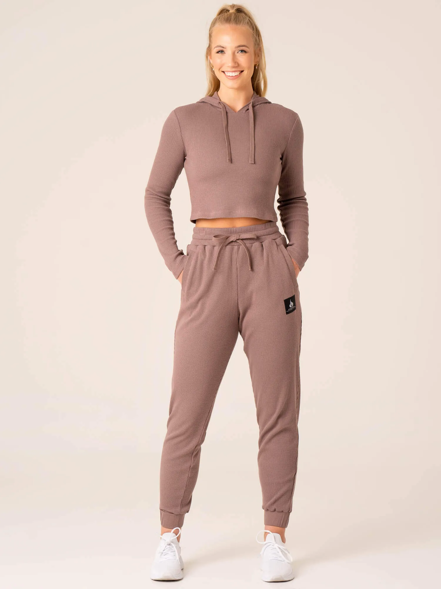 Women's Waffle Lounge Pants - Taupe sold by Ryderwear product image thumbnail 5