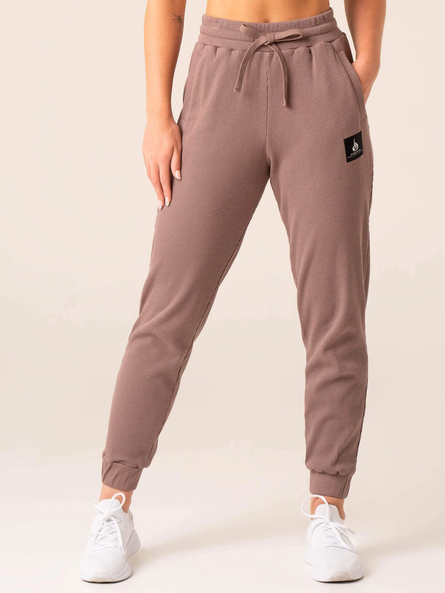 Women's Waffle Lounge Pants - Taupe sold by Ryderwear