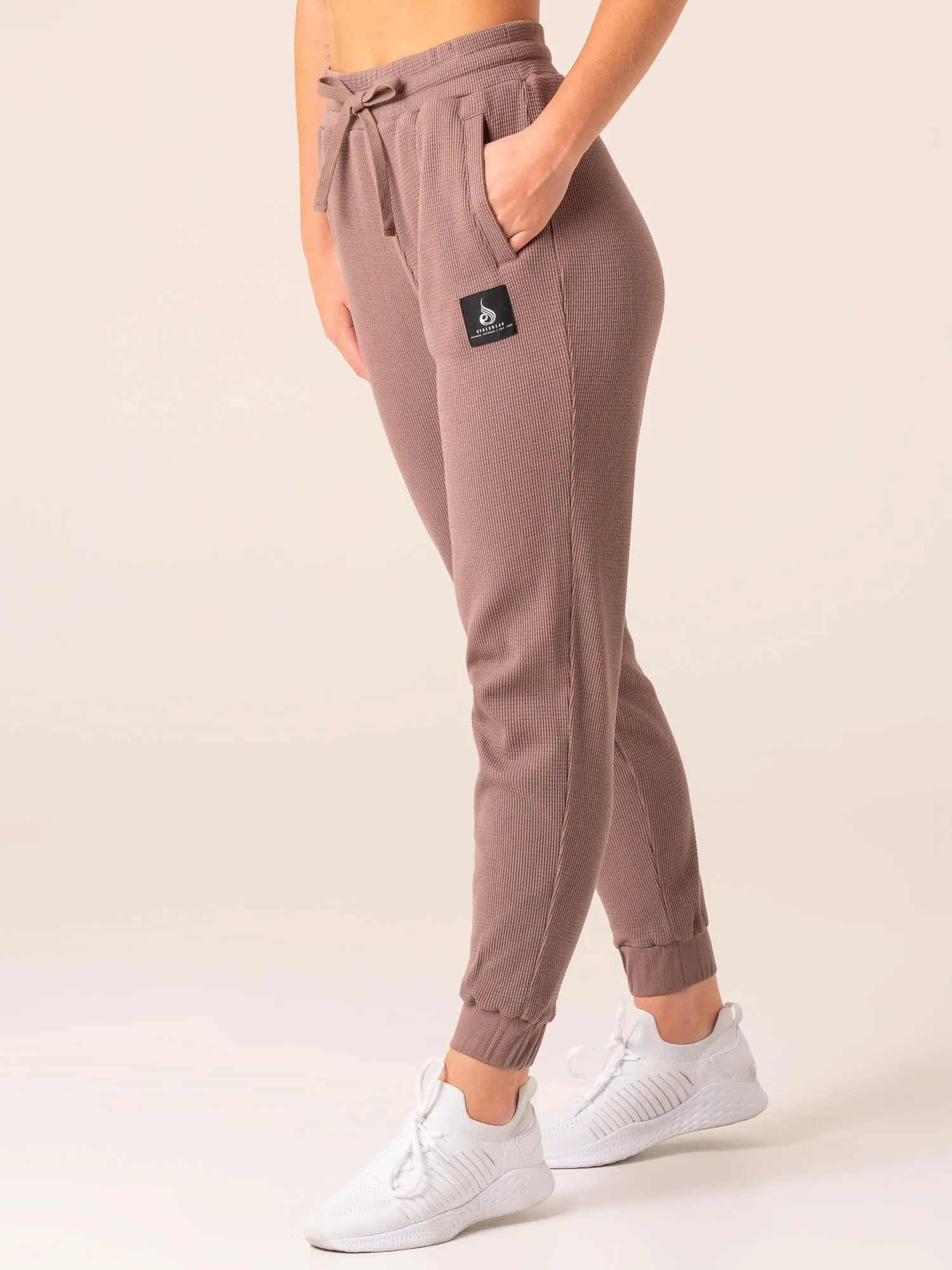 Women's Waffle Lounge Pants - Taupe sold by Ryderwear product image thumbnail 4