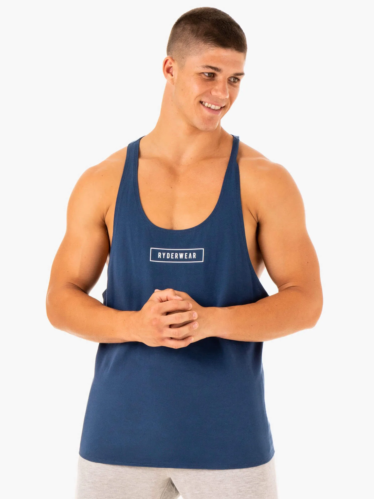 Recharge Stringer T-Back - Blue sold by Ryderwear