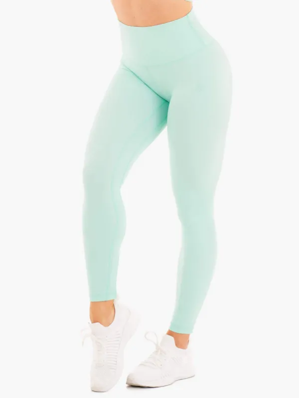 NKD High Waisted Leggings - Aqua sold by Ryderwear