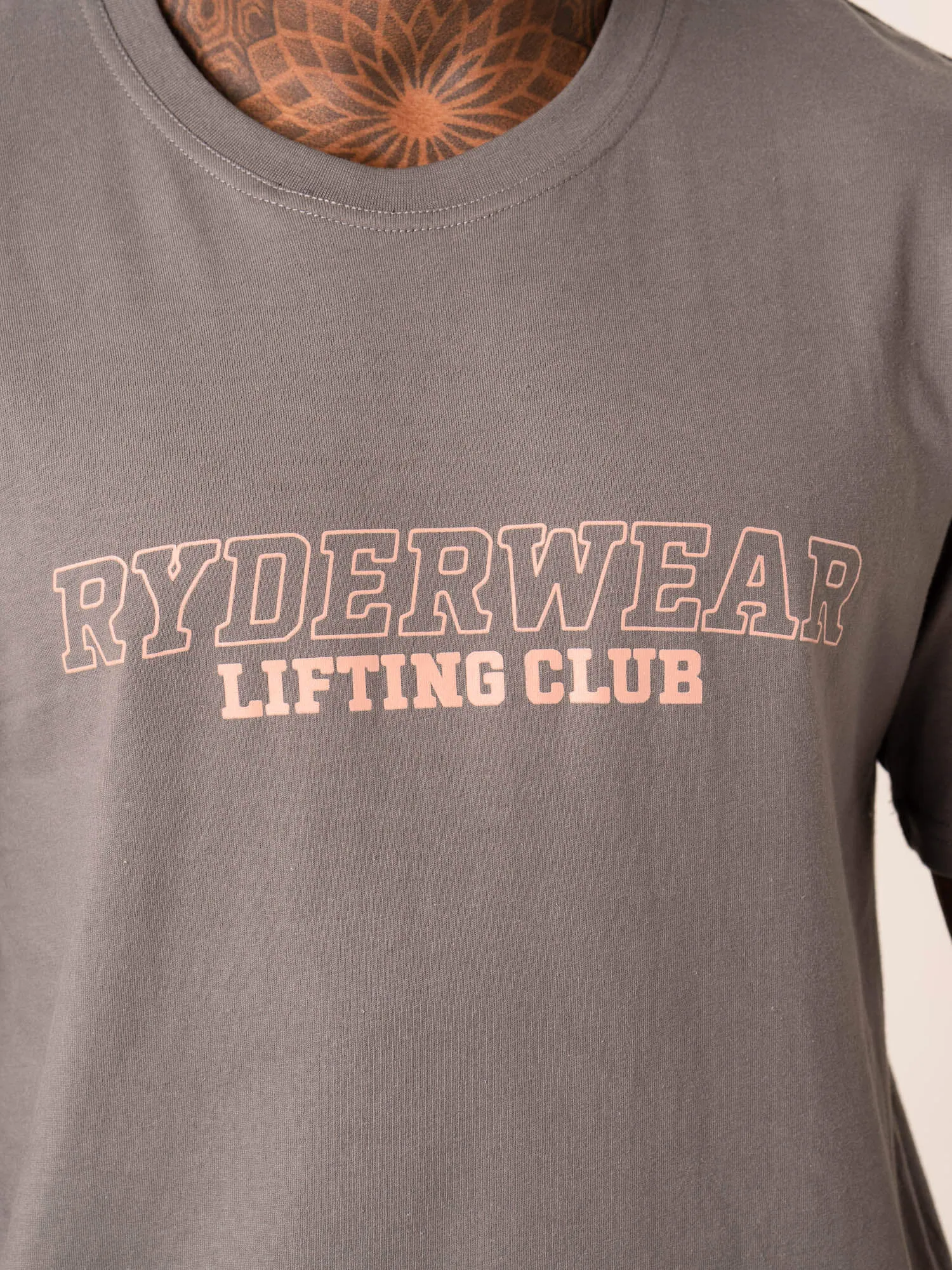 Lifting Club T-Shirt - Charcoal sold by Ryderwear product image thumbnail 2