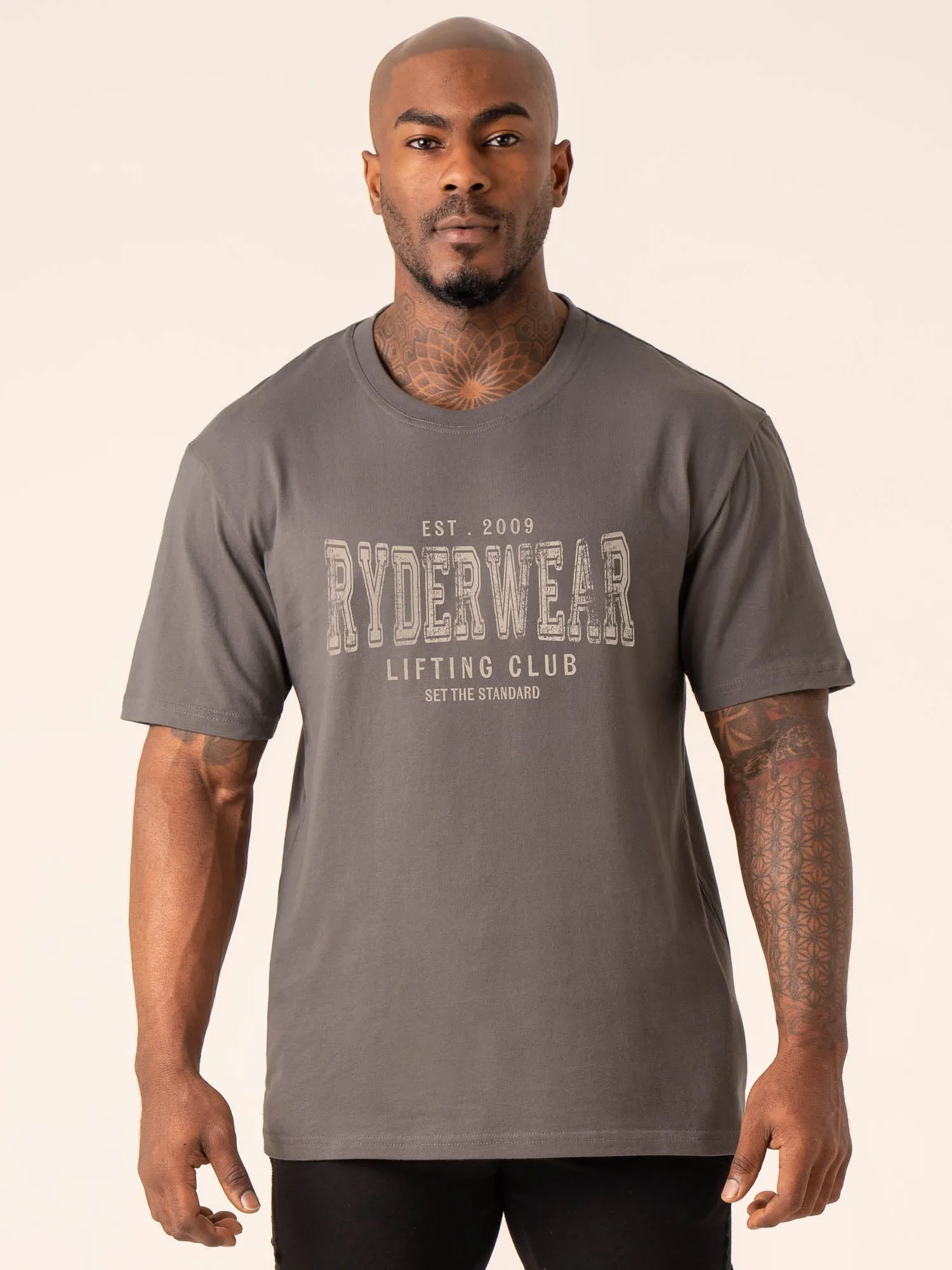 Grit Oversized T-Shirt - Charcoal sold by Ryderwear