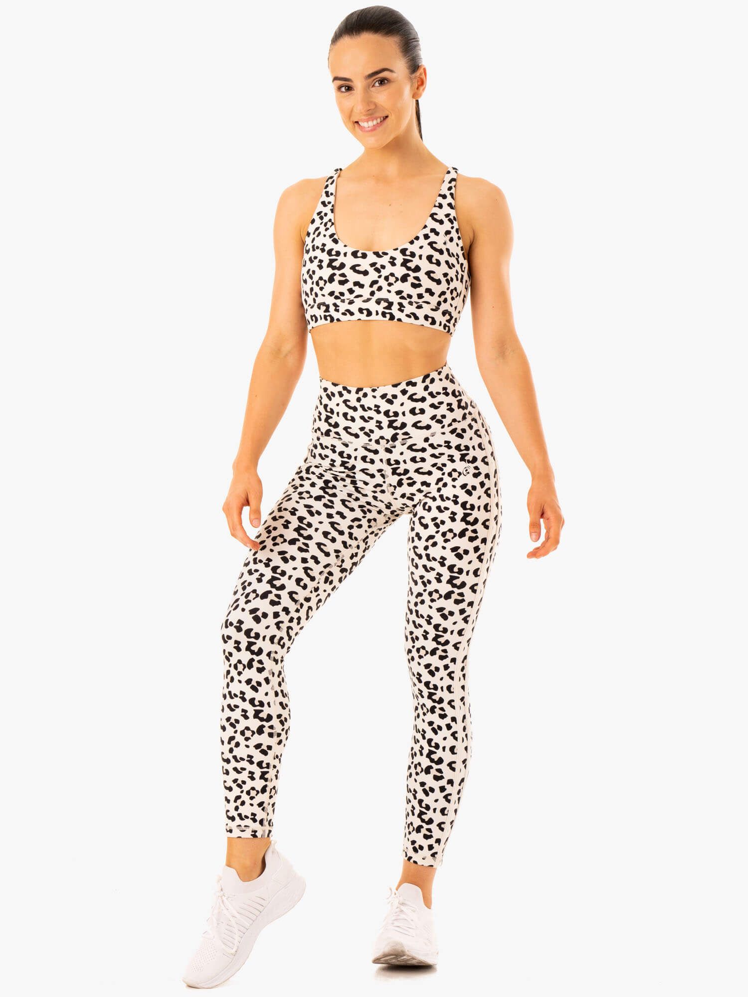 Evolution Sports Bra - Ivory Leopard sold by Ryderwear product image thumbnail 5
