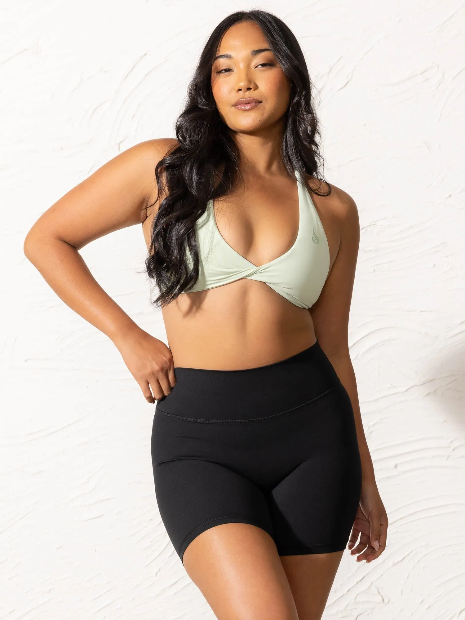 NKD Twist Sports Bra - Cucumber sold by Ryderwear