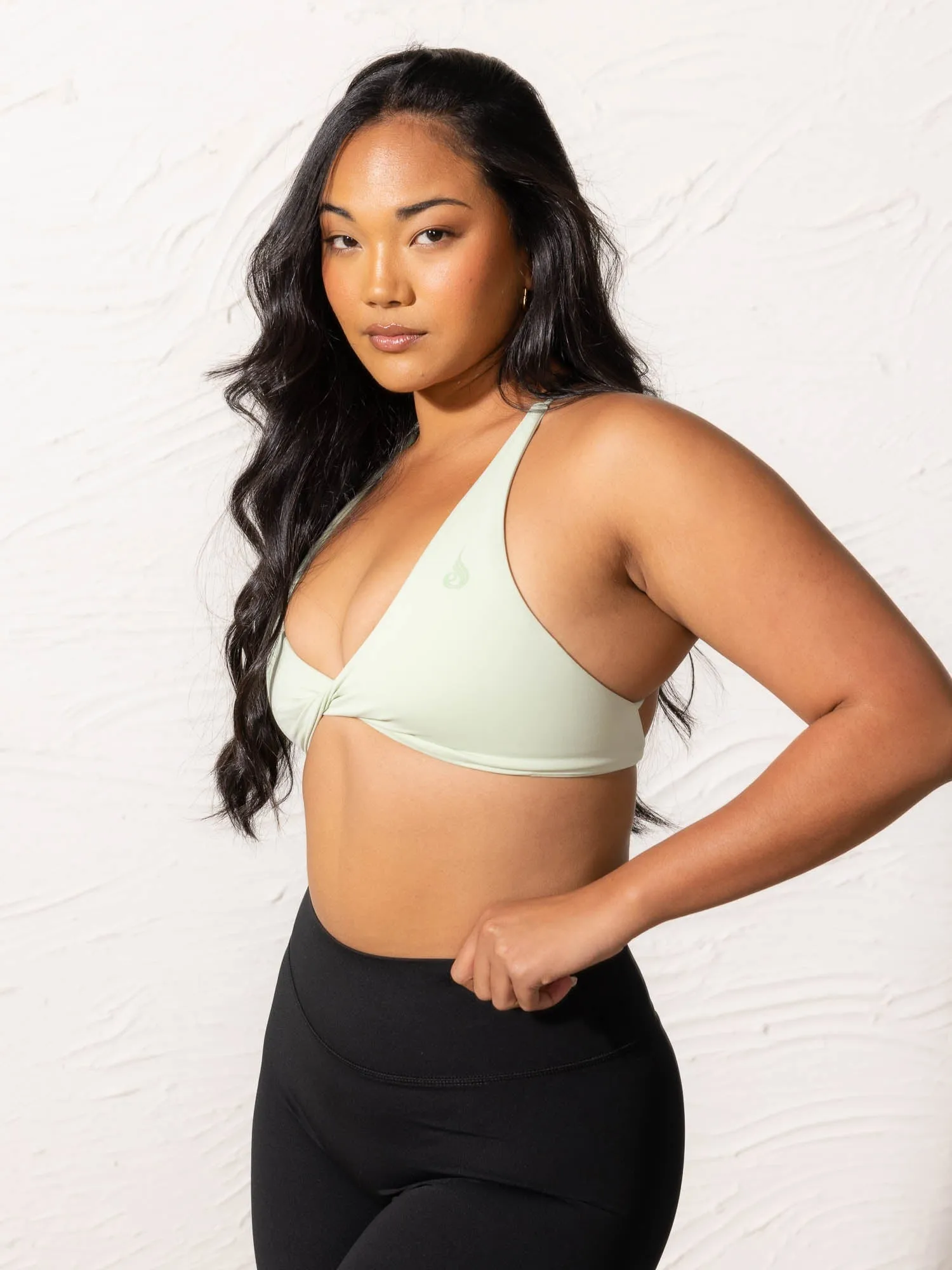 NKD Twist Sports Bra - Cucumber sold by Ryderwear product image thumbnail 3