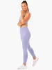 Base Full Length High Waisted Leggings - Purple sold by Ryderwear