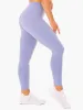Base Full Length High Waisted Leggings - Purple sold by Ryderwear