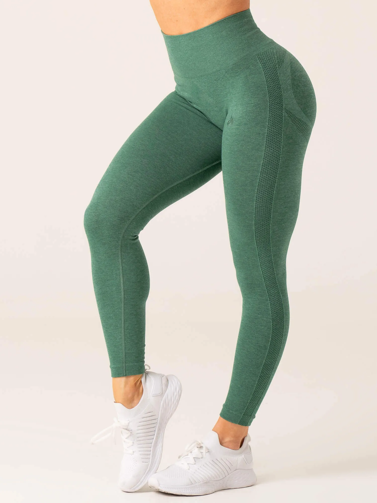Evolve Seamless Leggings - Green Marl sold by Ryderwear product image thumbnail 2