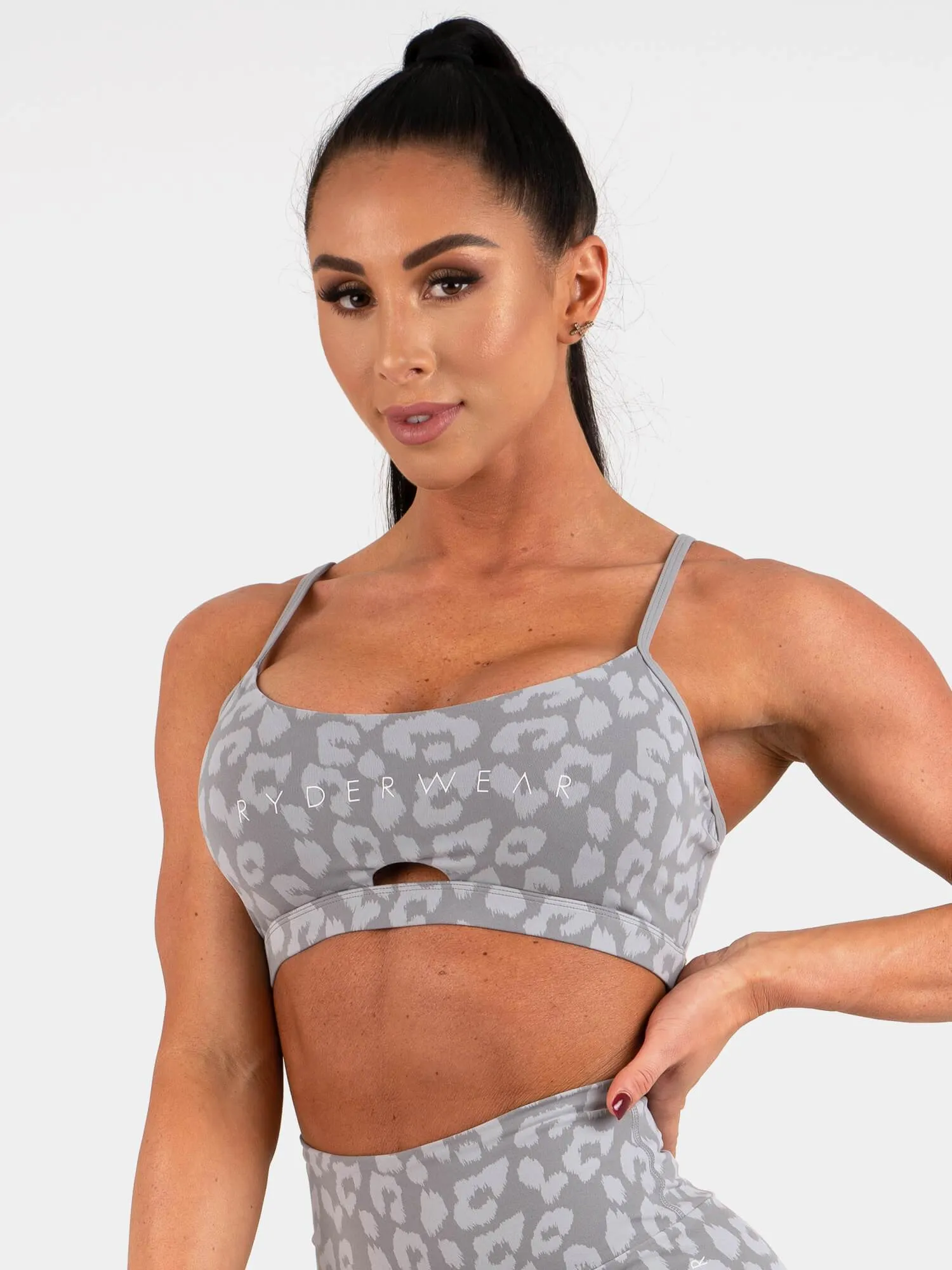 Animal Sports Bra - Leopard Grey sold by Ryderwear product image thumbnail 4
