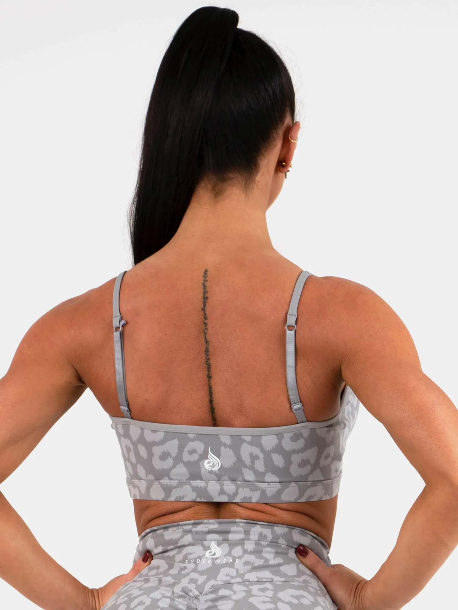 Animal Sports Bra - Leopard Grey sold by Ryderwear product image thumbnail 2