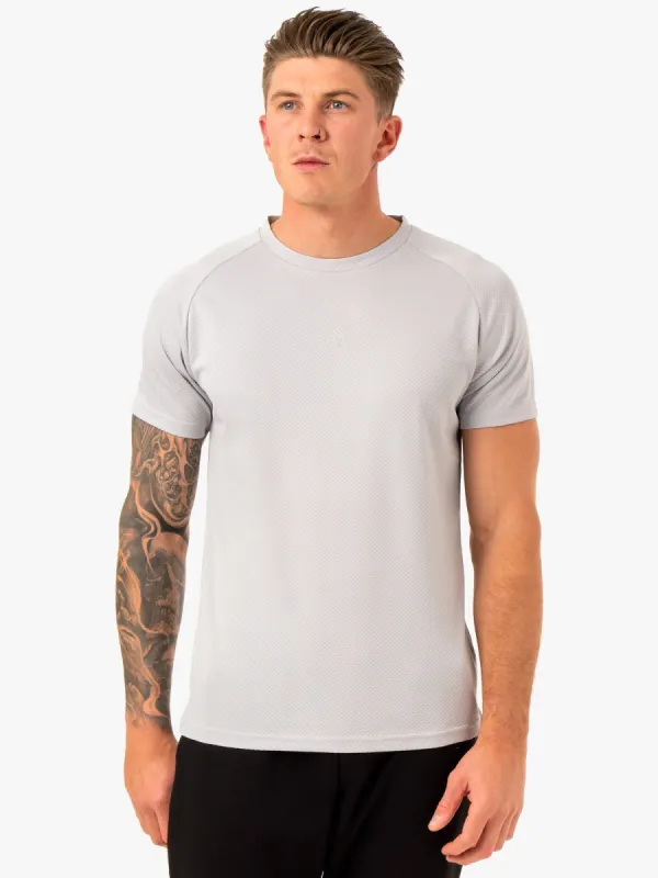 Enhance T-Shirt - Snow Grey sold by Ryderwear