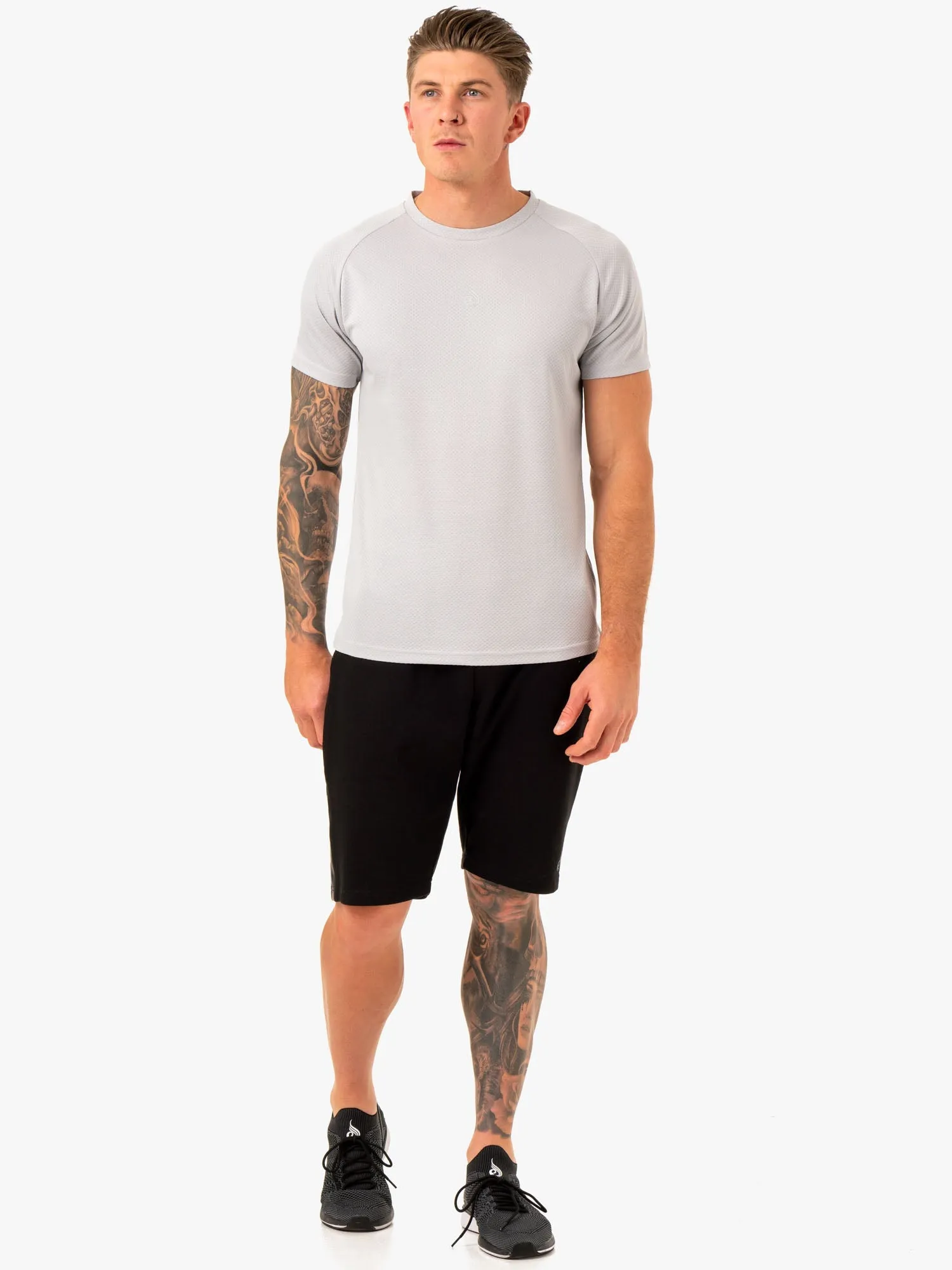 Enhance T-Shirt - Snow Grey sold by Ryderwear product image thumbnail 4