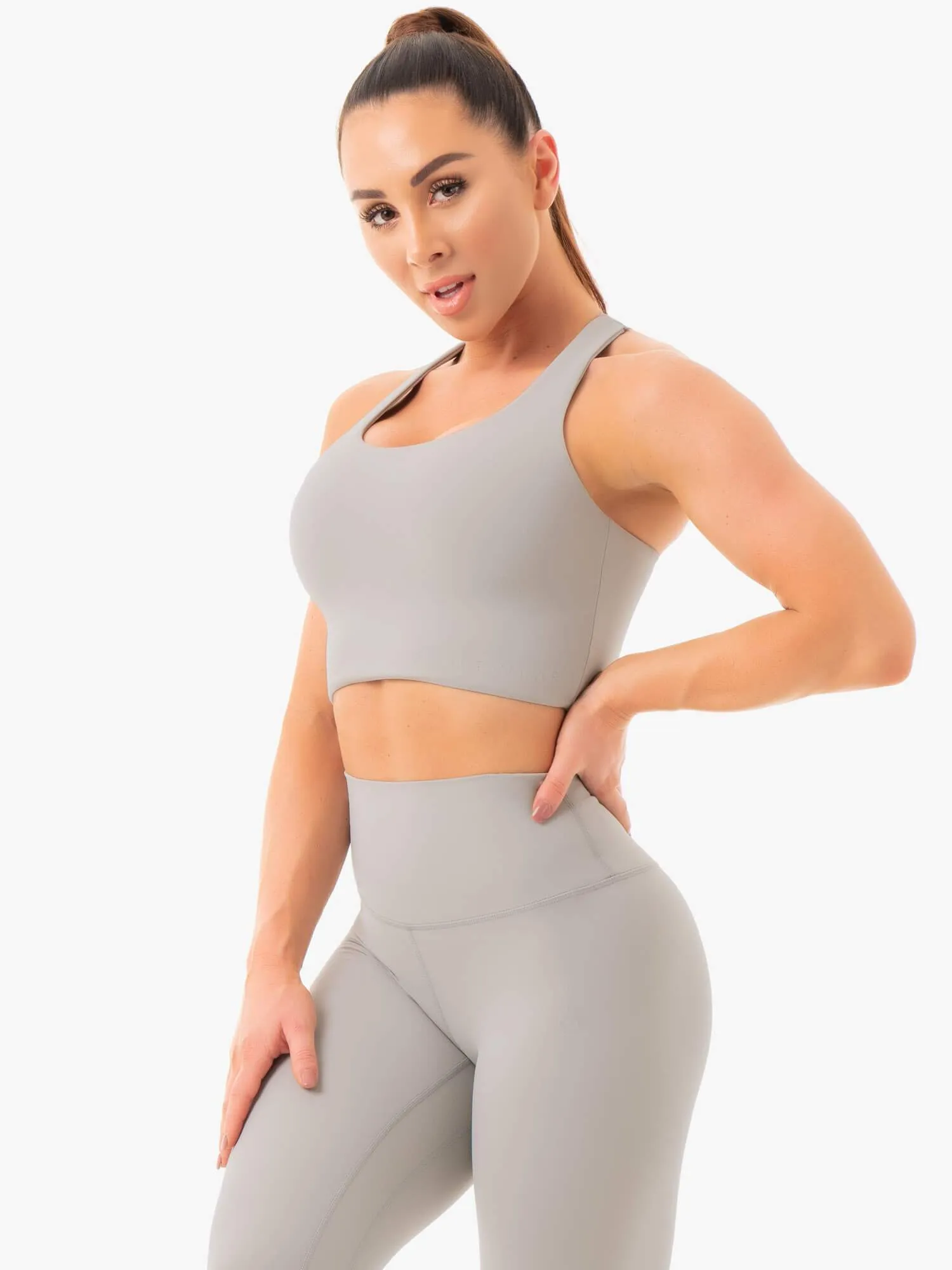 NKD Sports Bra - Grey sold by Ryderwear product image thumbnail 3