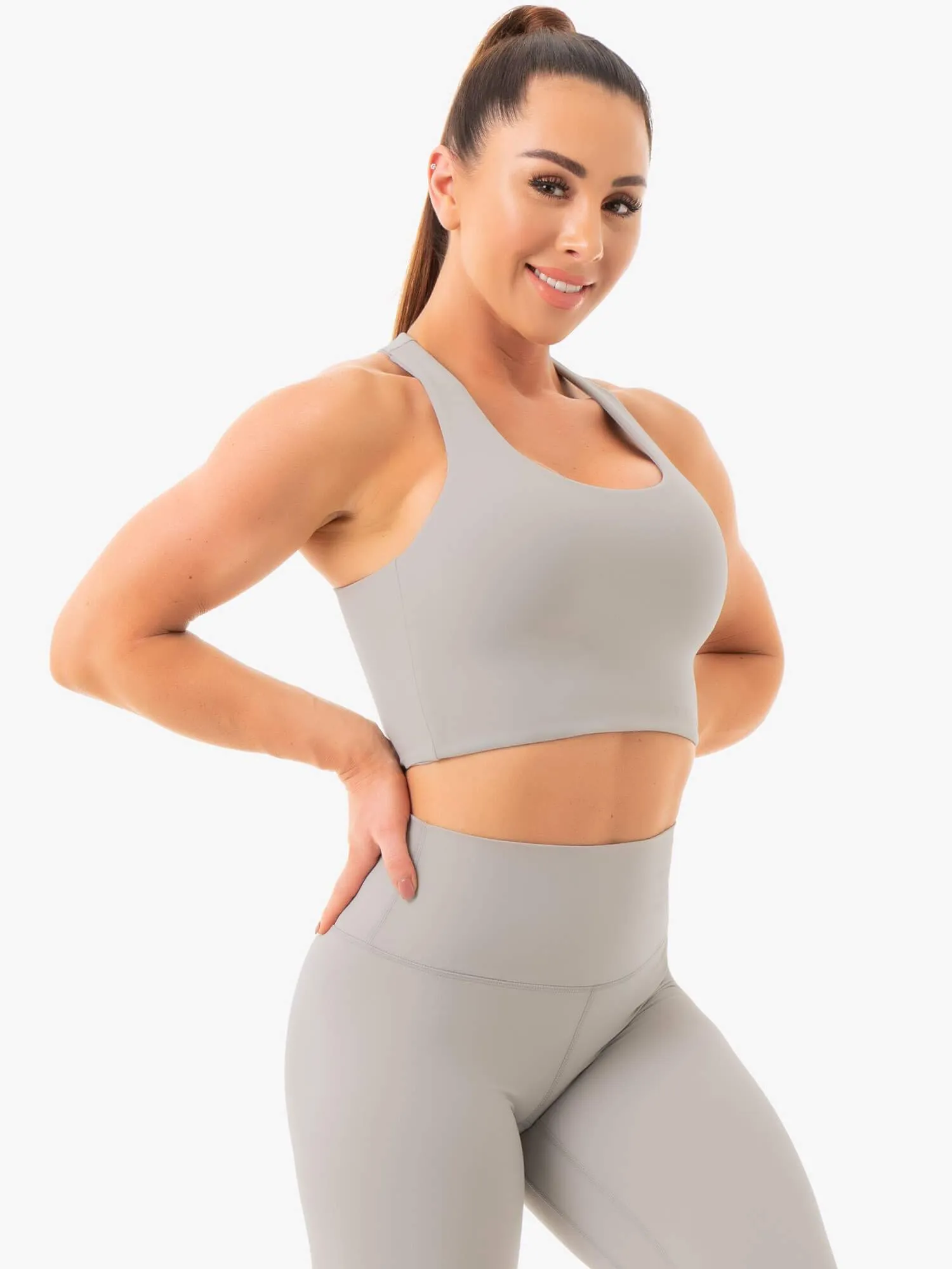 NKD Sports Bra - Grey sold by Ryderwear product image thumbnail 4