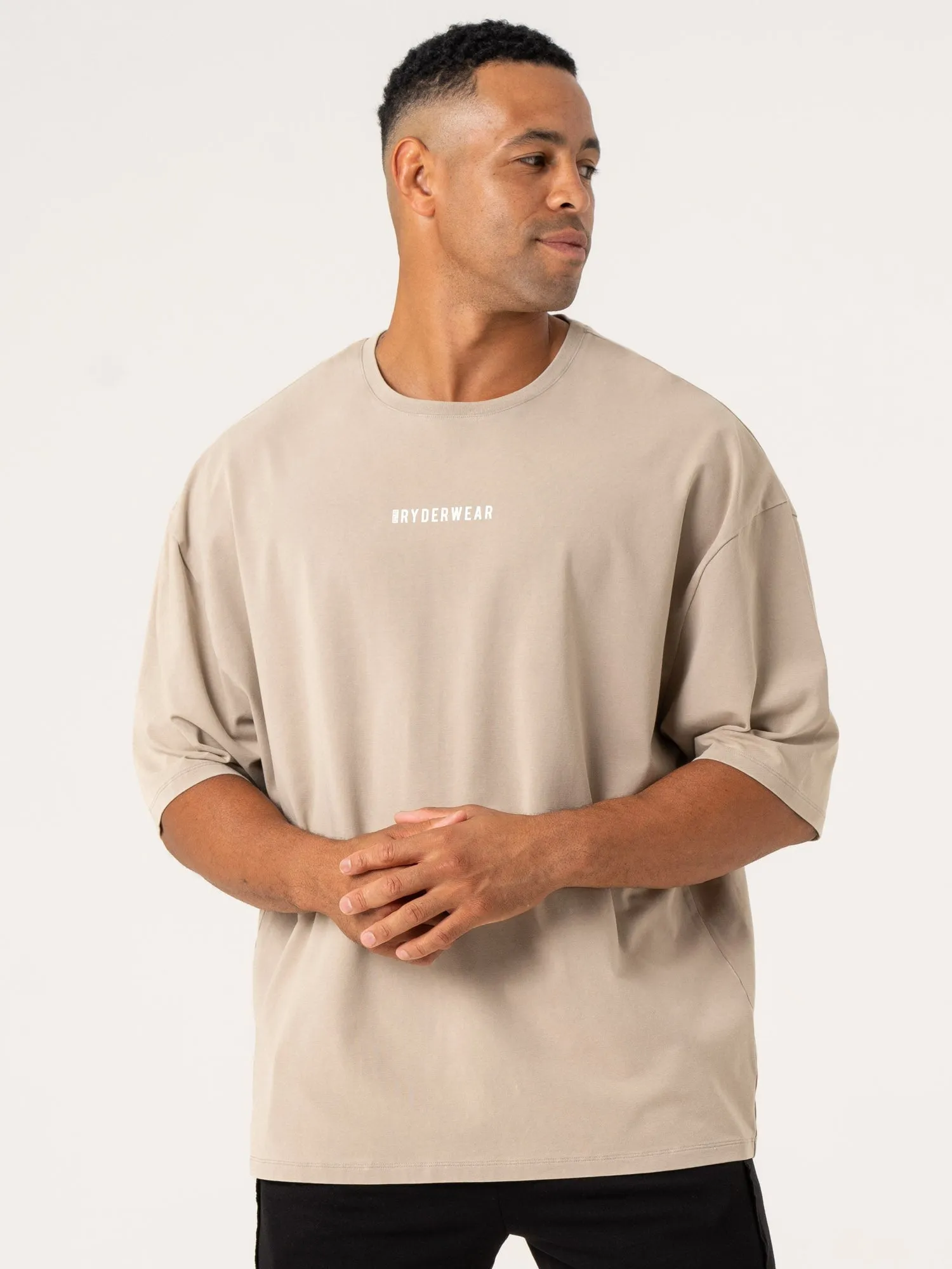 Pursuit Oversized T-Shirt - Taupe Stonewash sold by Ryderwear product image thumbnail 5
