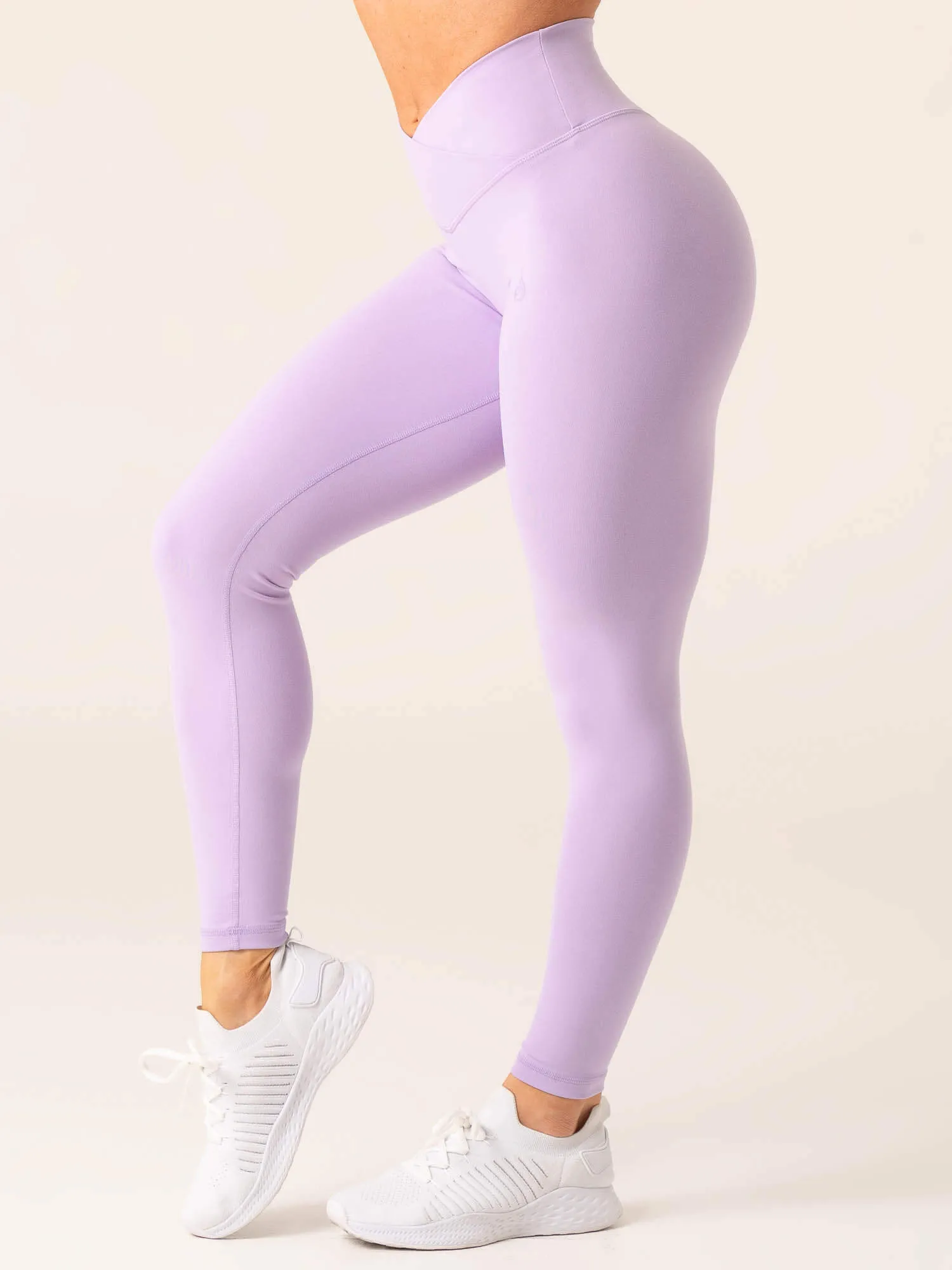 Momentum Cross Over Scrunch Leggings - Lavender sold by Ryderwear product image thumbnail 3