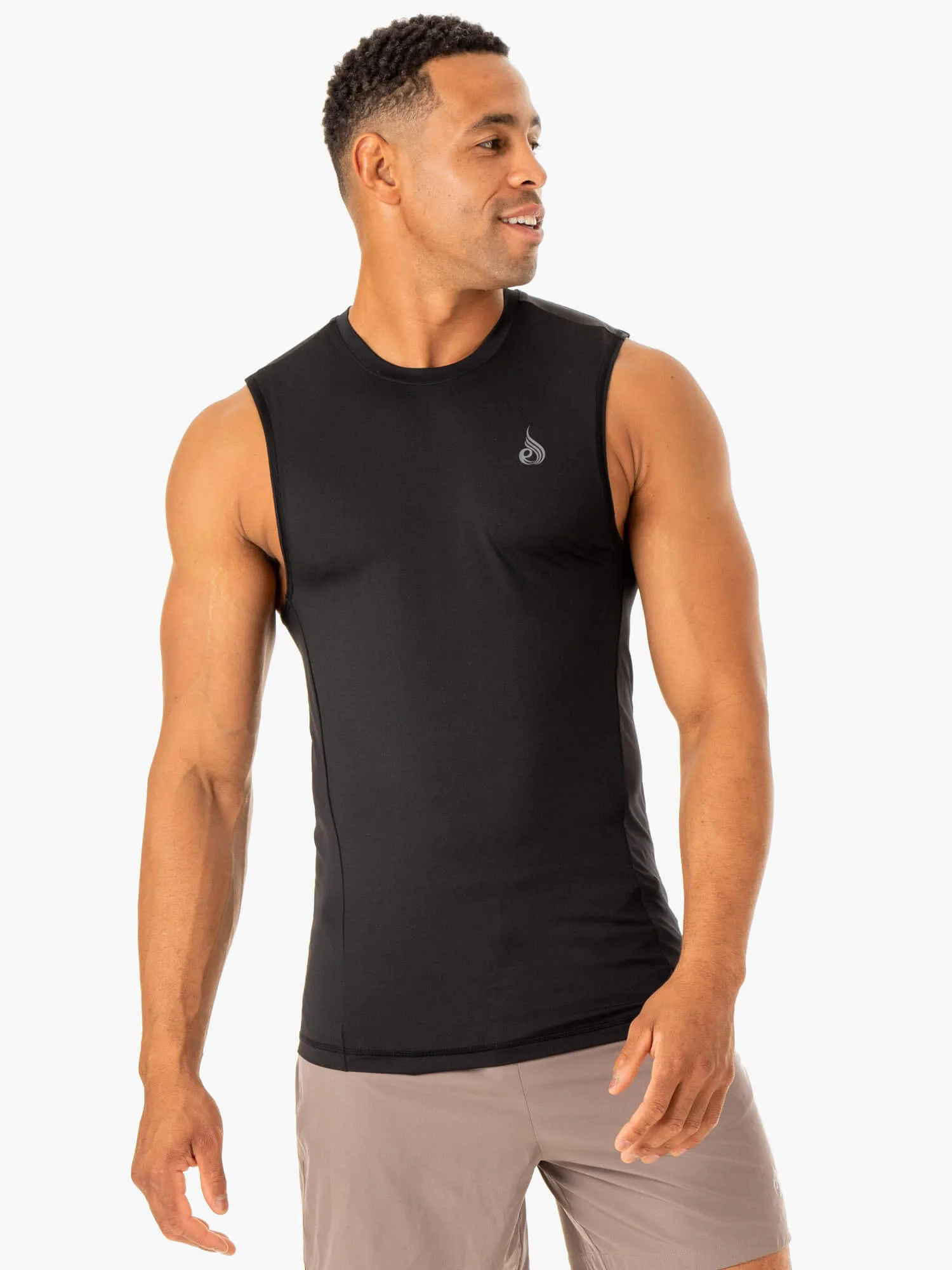 Division Base Layer Tank - Black sold by Ryderwear