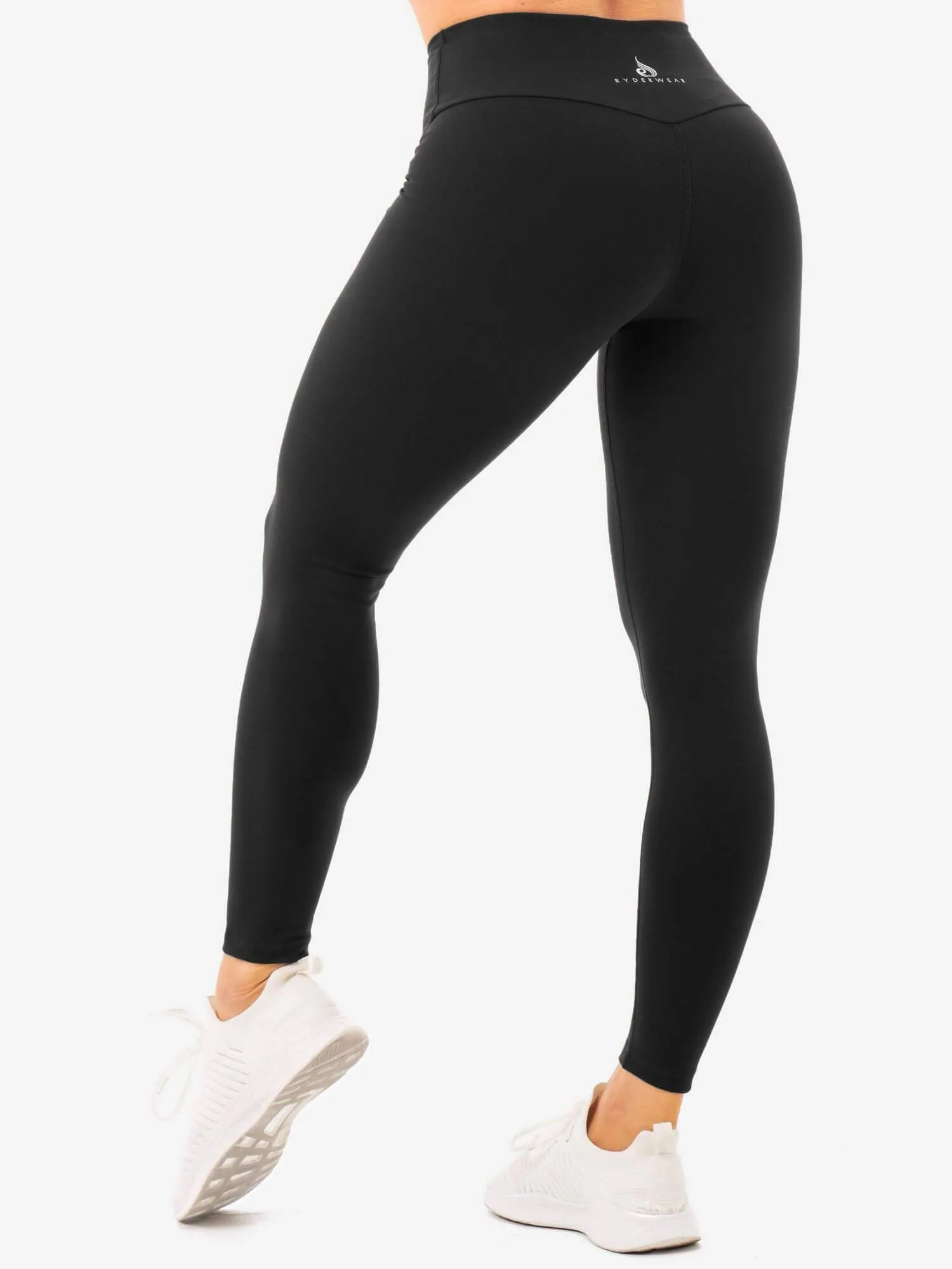 Staples High Waisted Leggings - Black sold by Ryderwear product image thumbnail 4