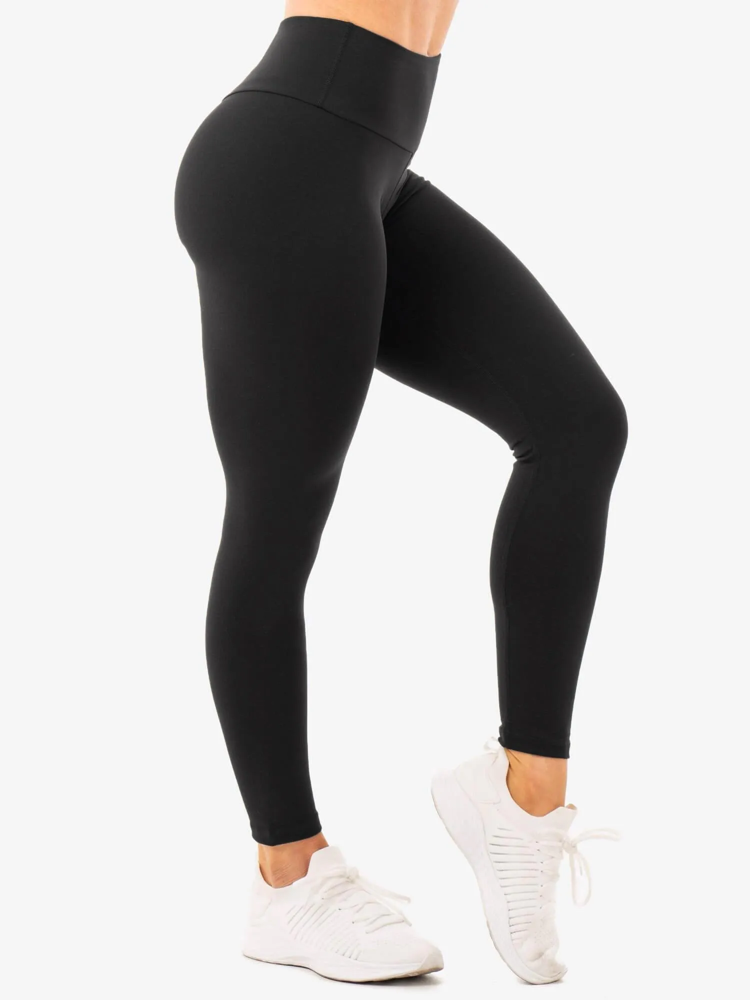 Staples High Waisted Leggings - Black sold by Ryderwear product image thumbnail 2