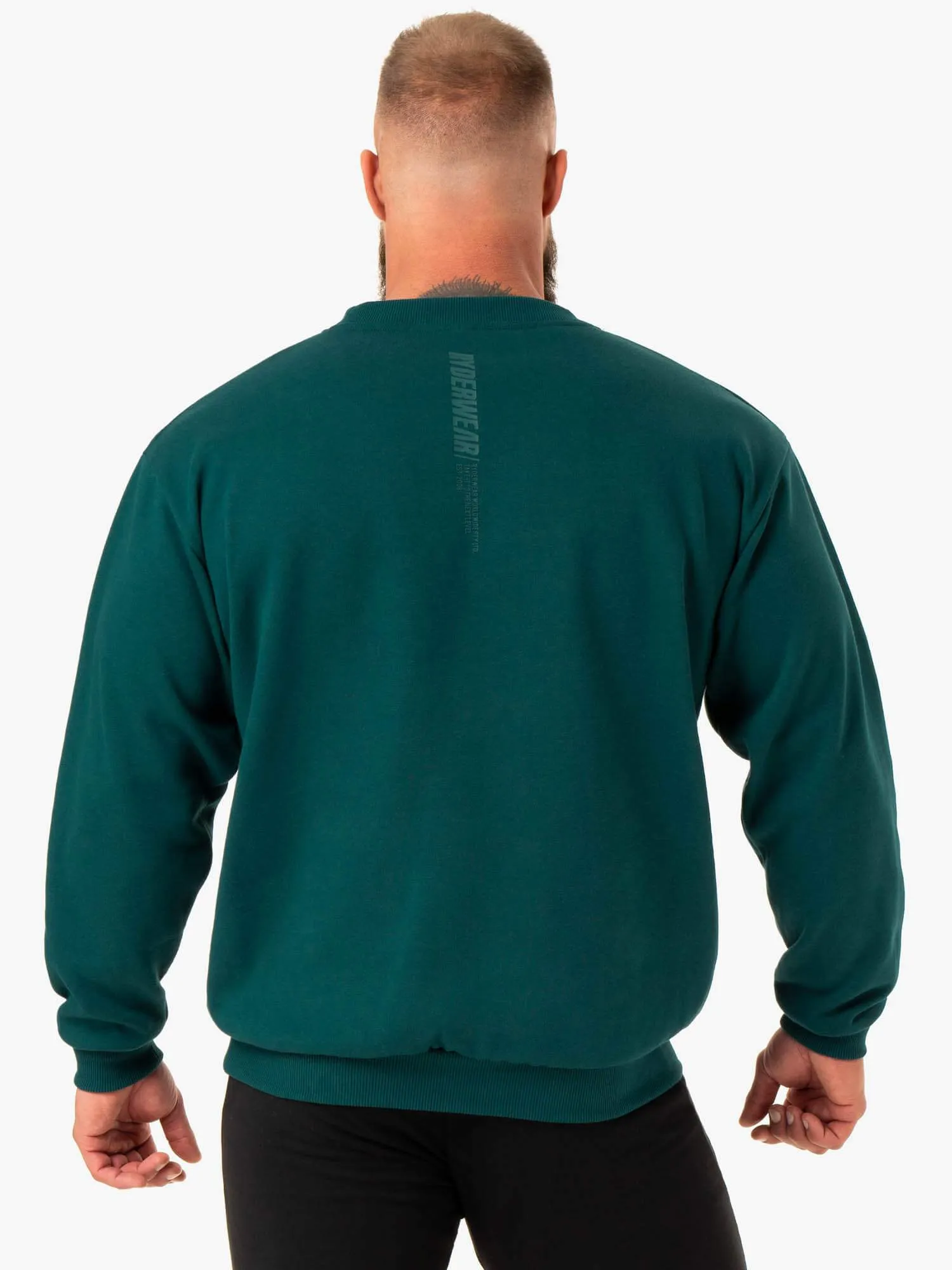 Reset Fleece Crew Neck - Emerald sold by Ryderwear product image thumbnail 2