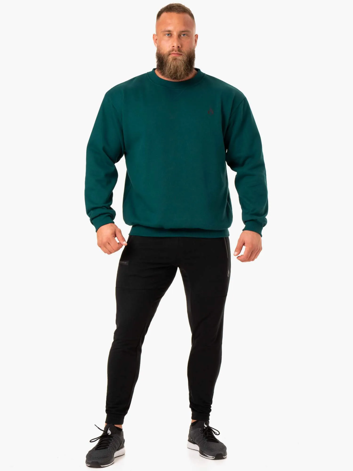 Reset Fleece Crew Neck - Emerald sold by Ryderwear product image thumbnail 5