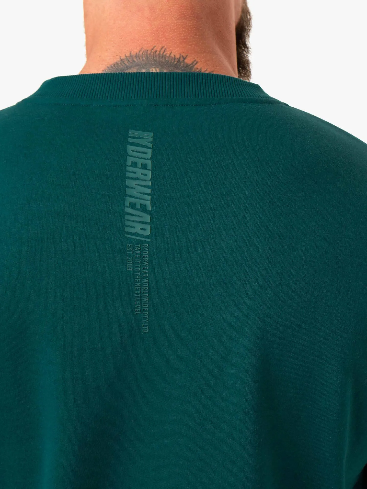Reset Fleece Crew Neck - Emerald sold by Ryderwear product image thumbnail 4