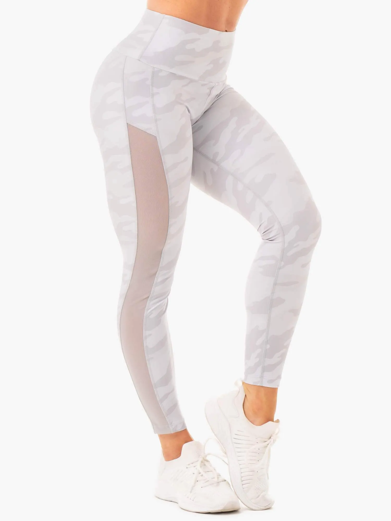 Camo Scrunch Bum Leggings - Grey Camo sold by Ryderwear product image thumbnail 4