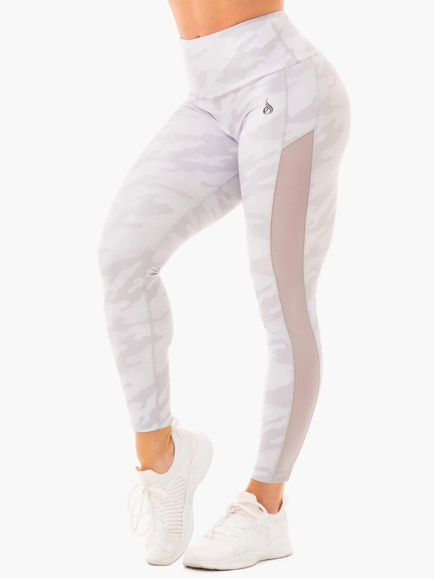 Camo Scrunch Bum Leggings - Grey Camo sold by Ryderwear