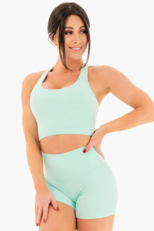 NKD Sports Bra - Aqua sold by Ryderwear