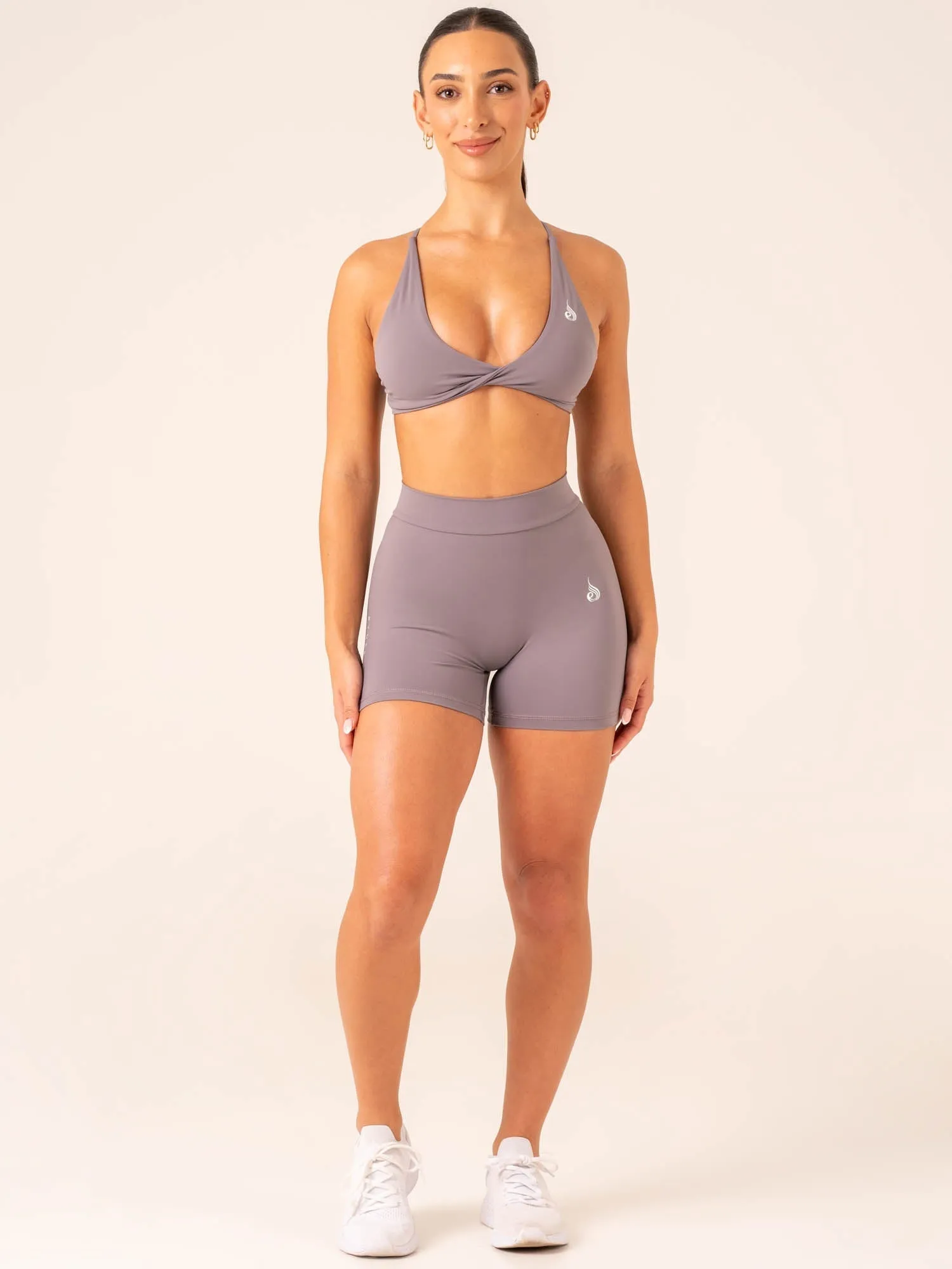 NKD Twist Sports Bra - Charcoal sold by Ryderwear product image thumbnail 5