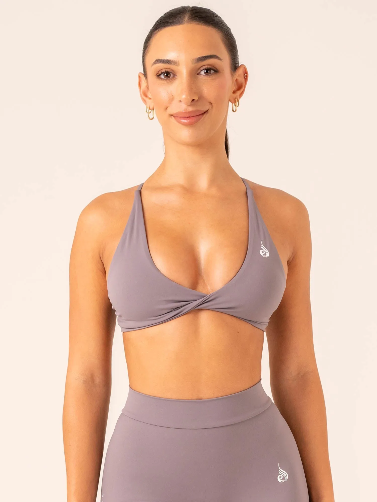 NKD Twist Sports Bra - Charcoal sold by Ryderwear product image thumbnail 2