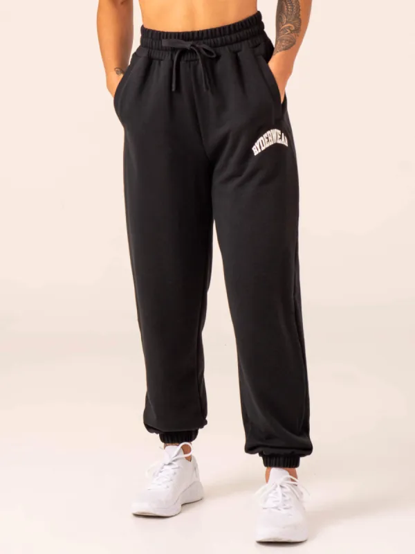 Women's Collegiate Track Pant - Black sold by Ryderwear