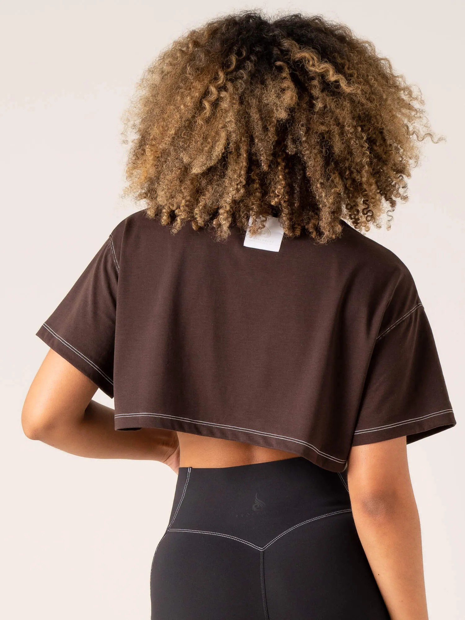 Stride Oversized Tee - Chocolate sold by Ryderwear product image thumbnail 2