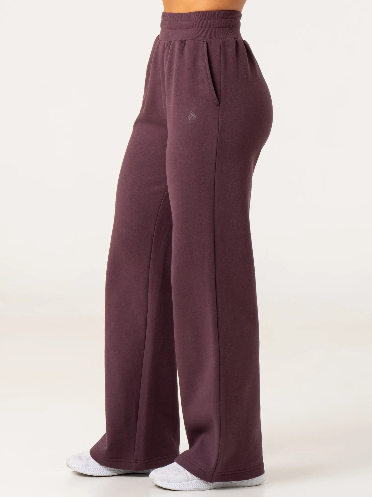 Wide Leg Track Pants - Plum sold by Ryderwear product image thumbnail 4