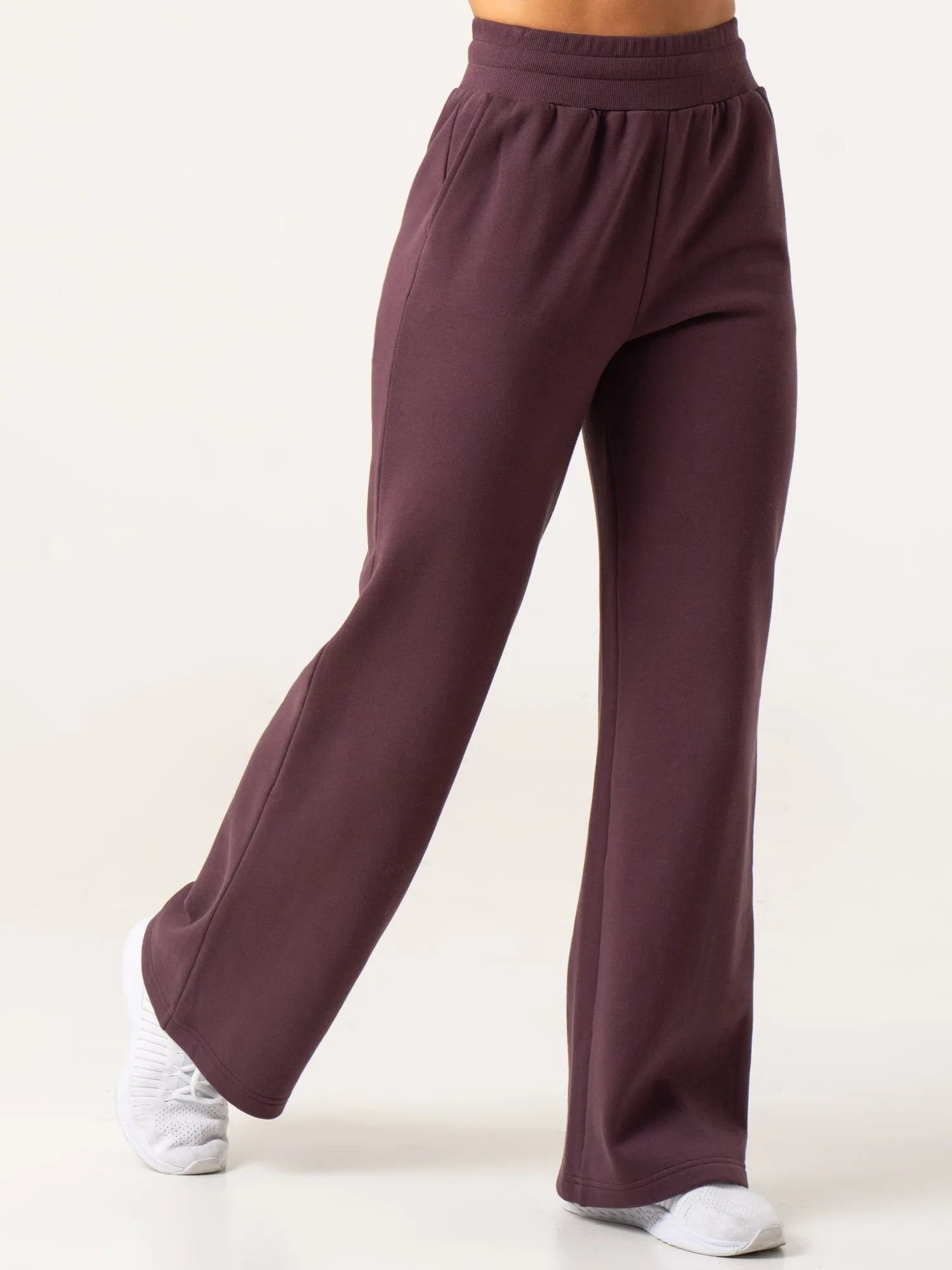 Wide Leg Track Pants - Plum sold by Ryderwear