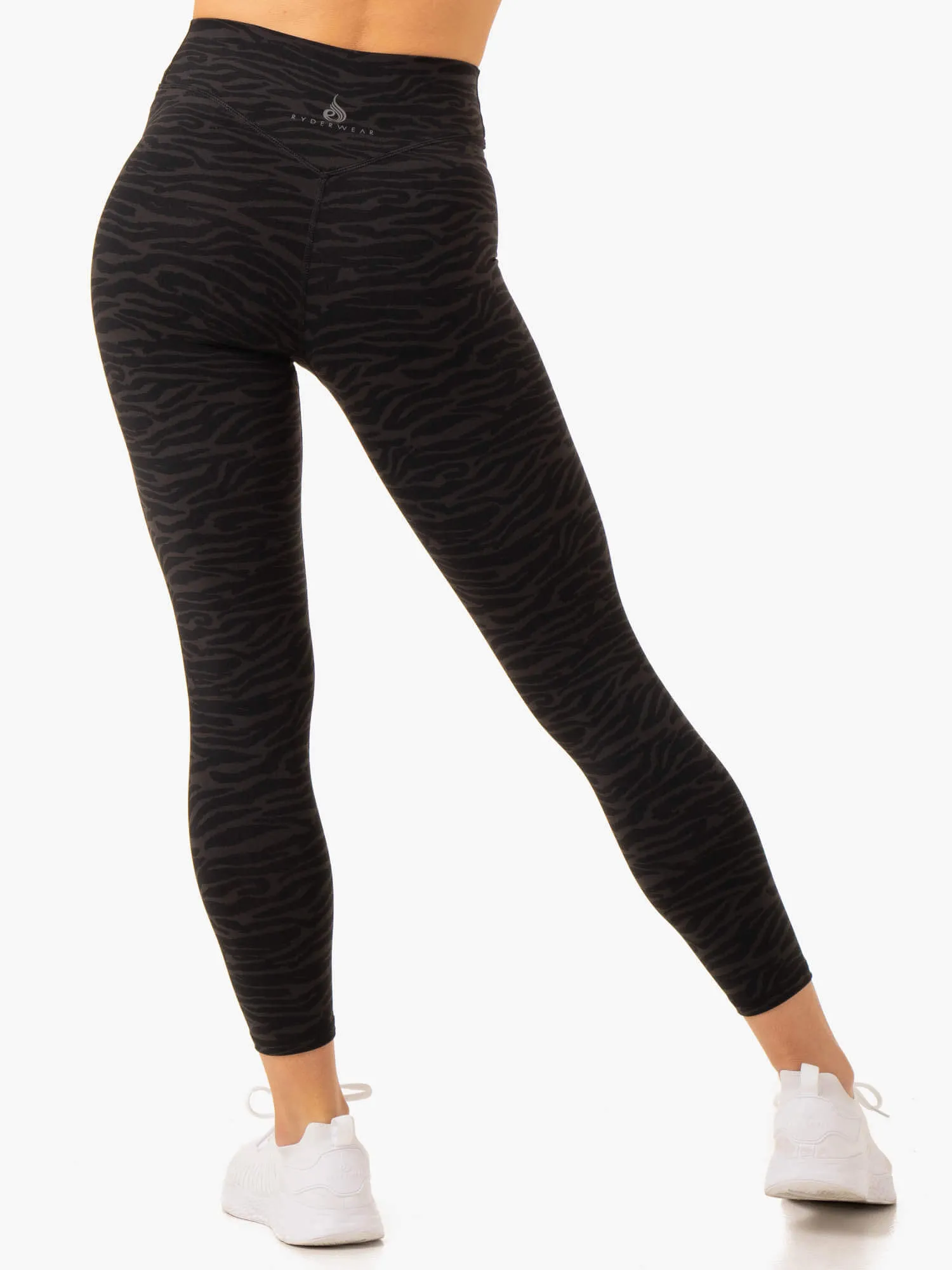 Transform High Waisted Leggings - Black Zebra sold by Ryderwear product image thumbnail 2
