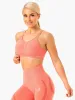 Sculpt Seamless Sports Bra - Peach Marl sold by Ryderwear