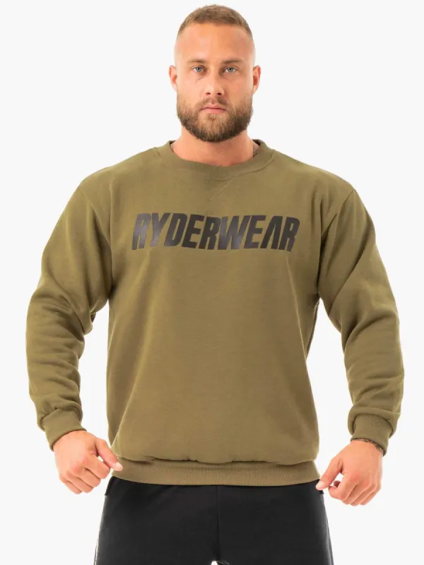 Ease Fleece Pullover - Khaki sold by Ryderwear