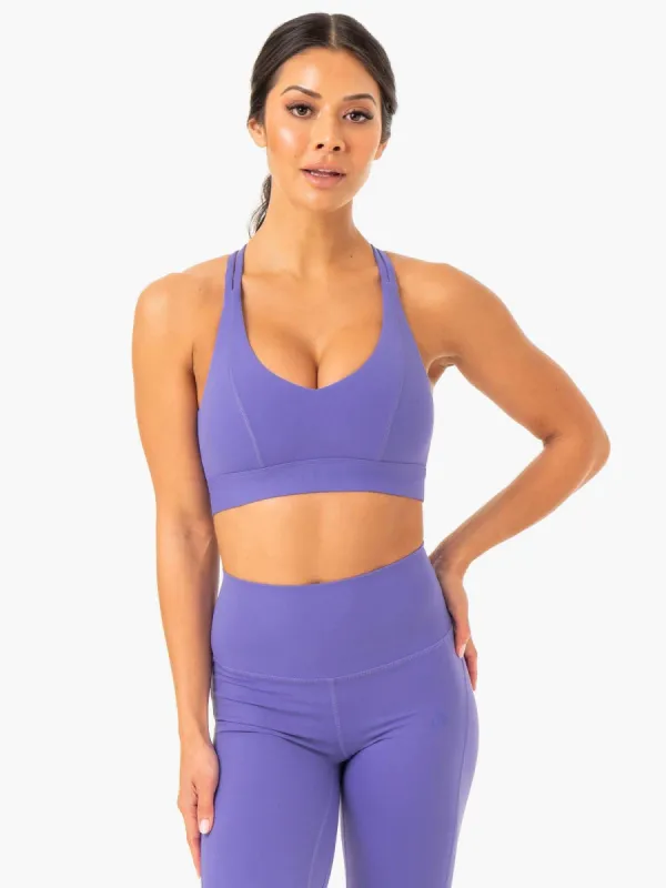 NKD Align Sports Bra - Purple sold by Ryderwear