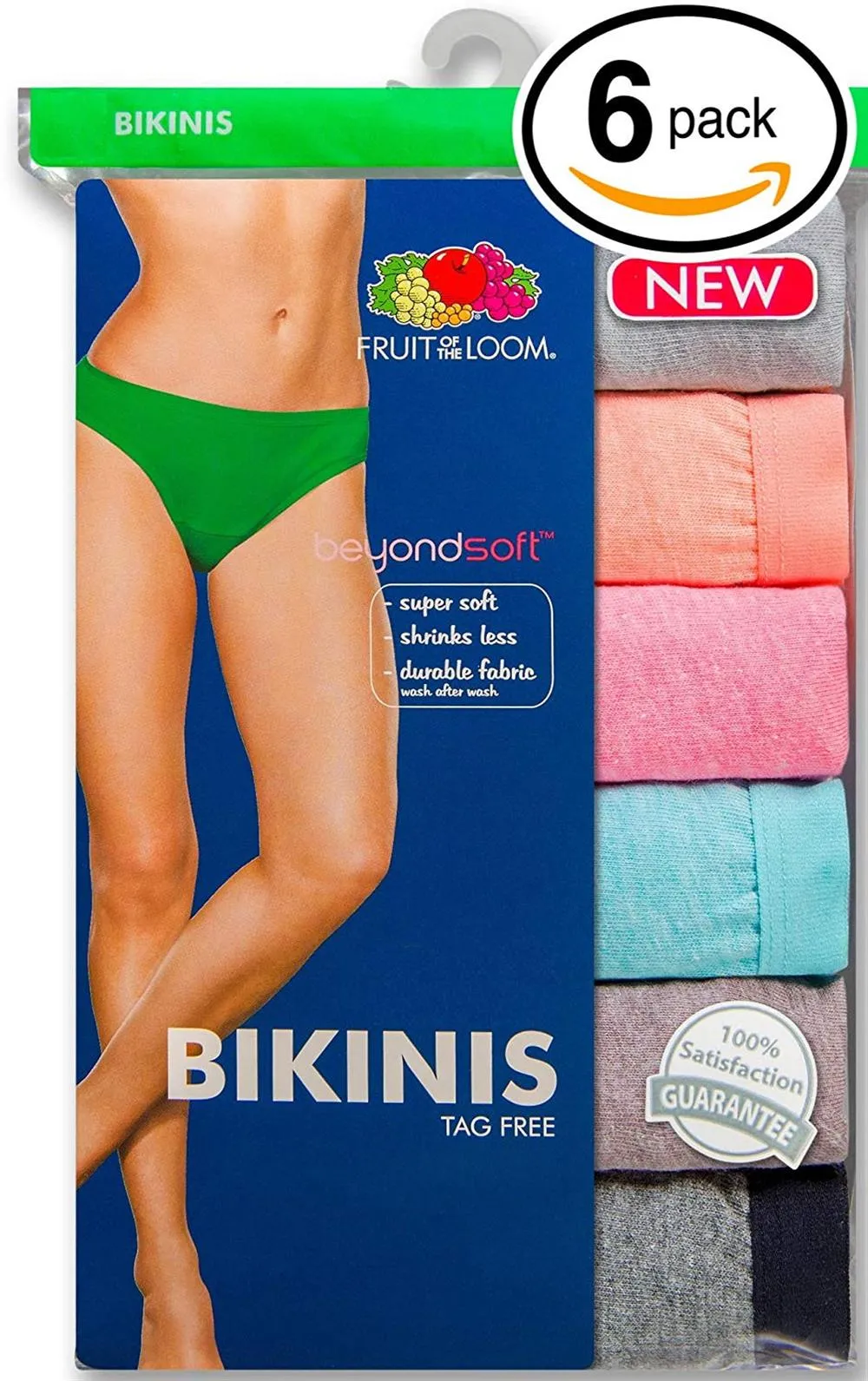 Fruit of the Loom Womens 6 Pack Assorted Panties sold by S&D